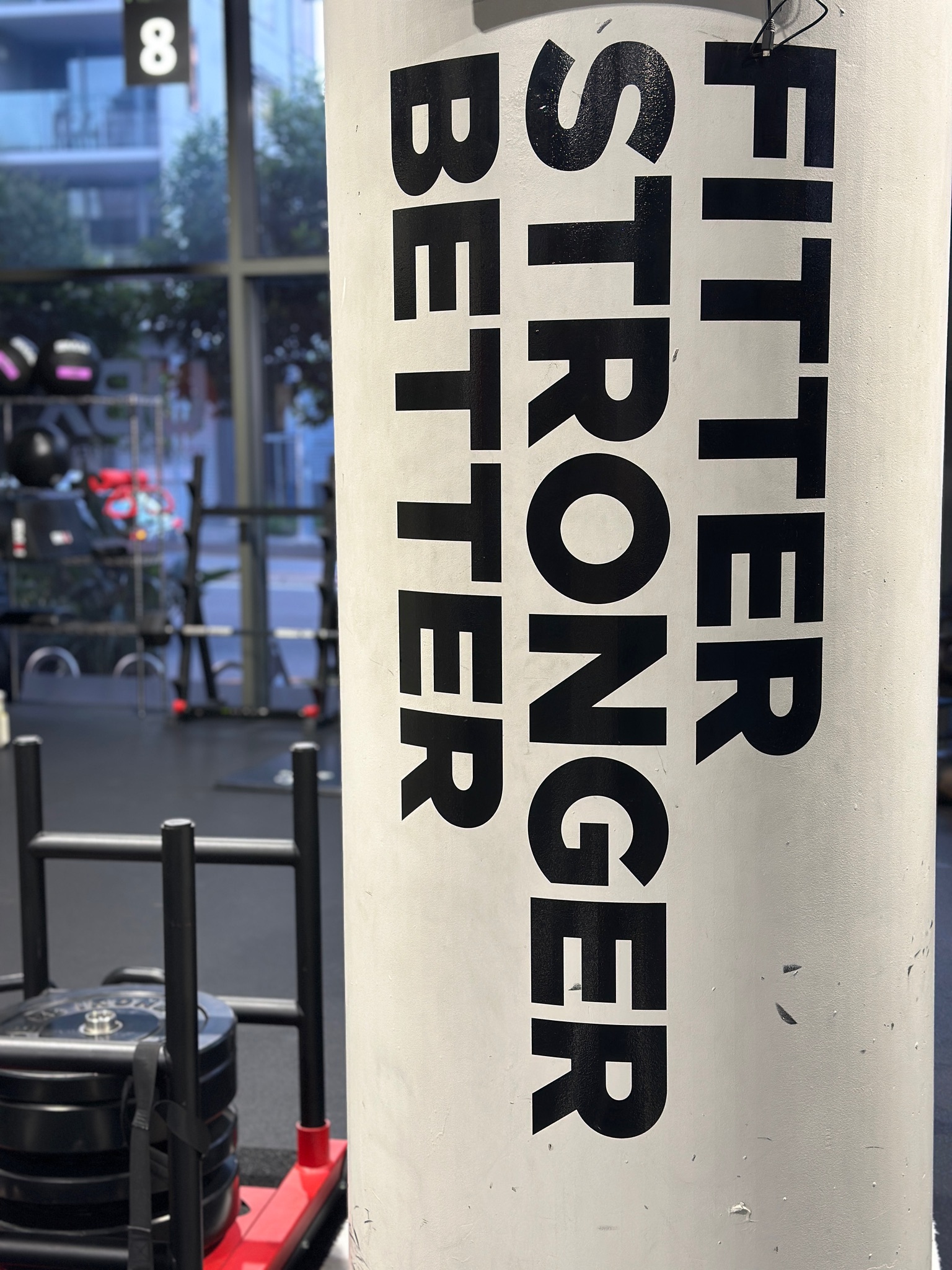 Fitter Stronger Better branded column with street outlook
